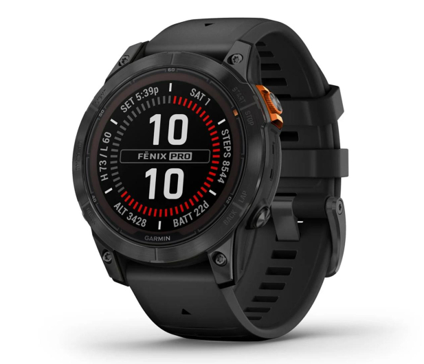 Garmin fenix 7 Pro Solar 47mm czarny - 1150226 - zdjęcie